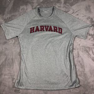Harvard University TShirt Unisex Size Large Under Armour Tech Tee Ivy League